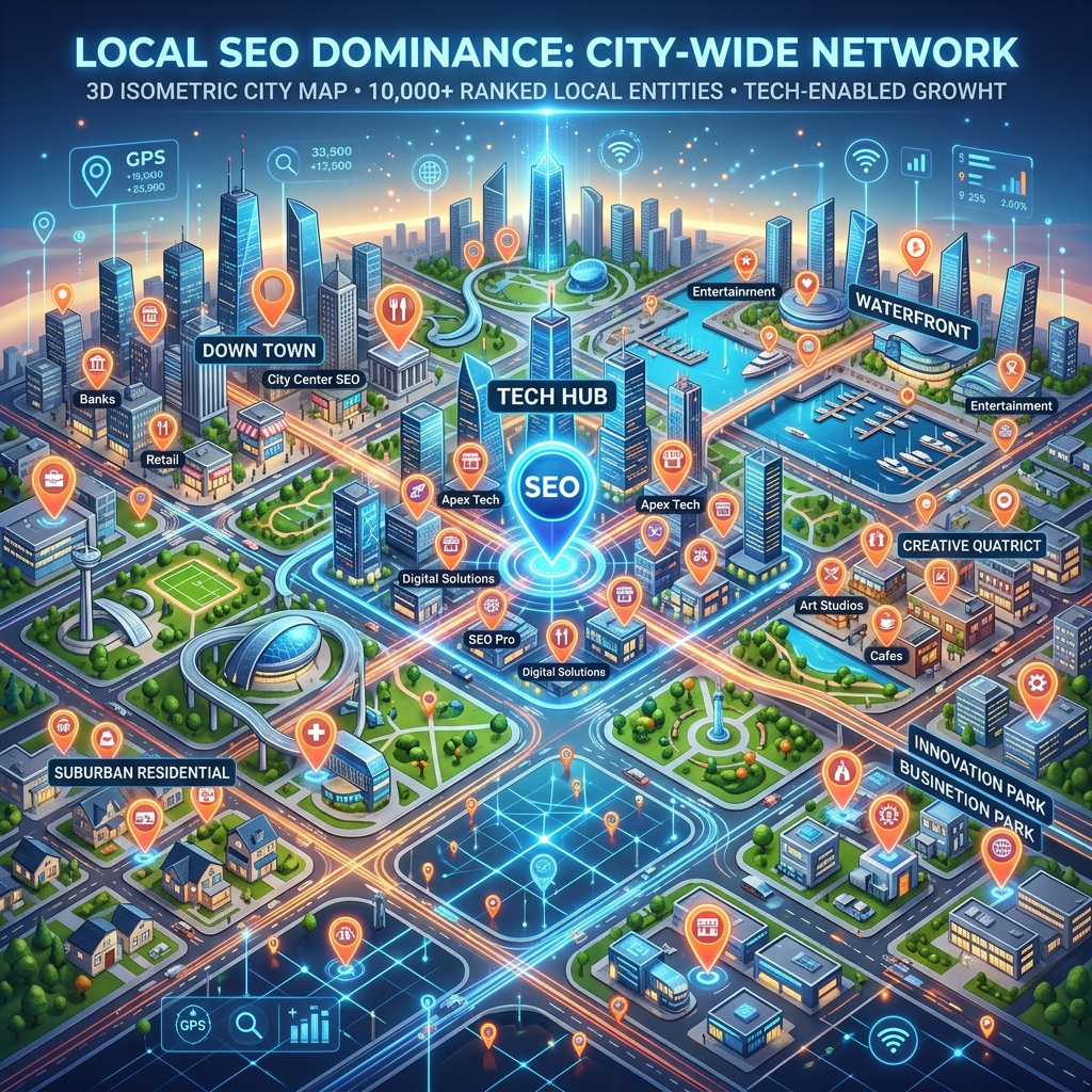 Çoklu İlçe Lokal SEO ve Hizmet Alanı Optimizasyonu